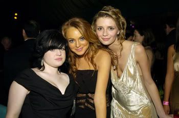 Kelly Osbourne, Lindsay Lohan and Mischa Barton