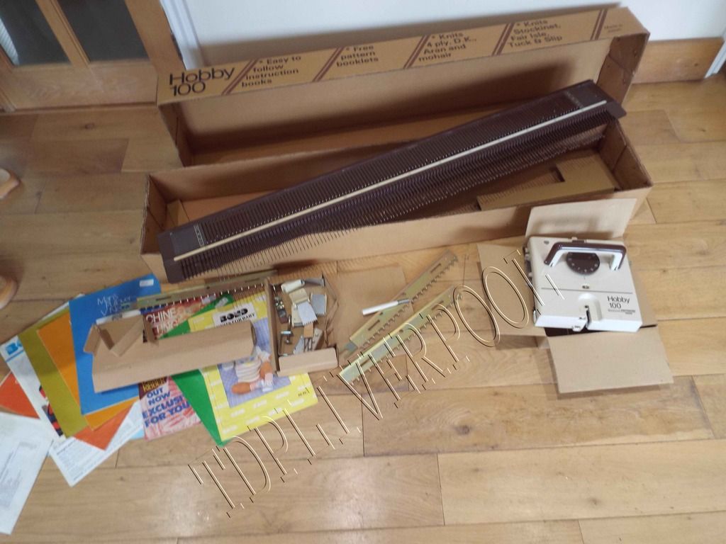 Bond Hobby 100 knitting Machine knitmaster complete in original box eBay