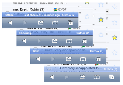 Google Adds Connection Bar In Gmail For iPhone - 2