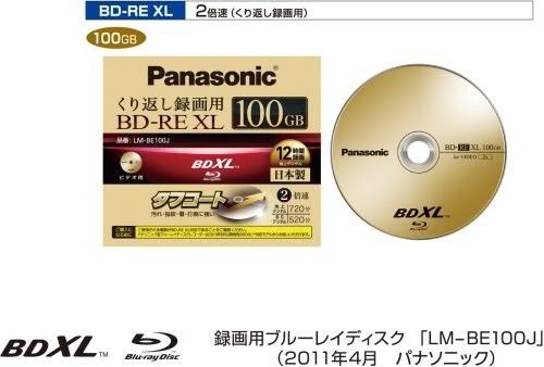 Panasonic 100GB BD-RE XL Will Be Launched This Month In Japan