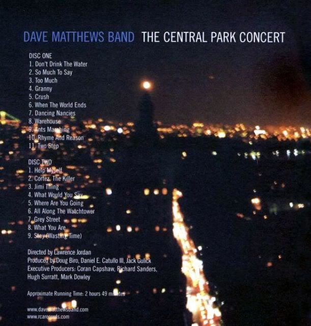 DM2 - Dave Matthews Band - The Central Park Concert (2003) [2 DVD5]