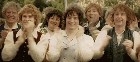 clapping photo: Clapping Hobbits clappinghobbit_zps28c1aea4.gif