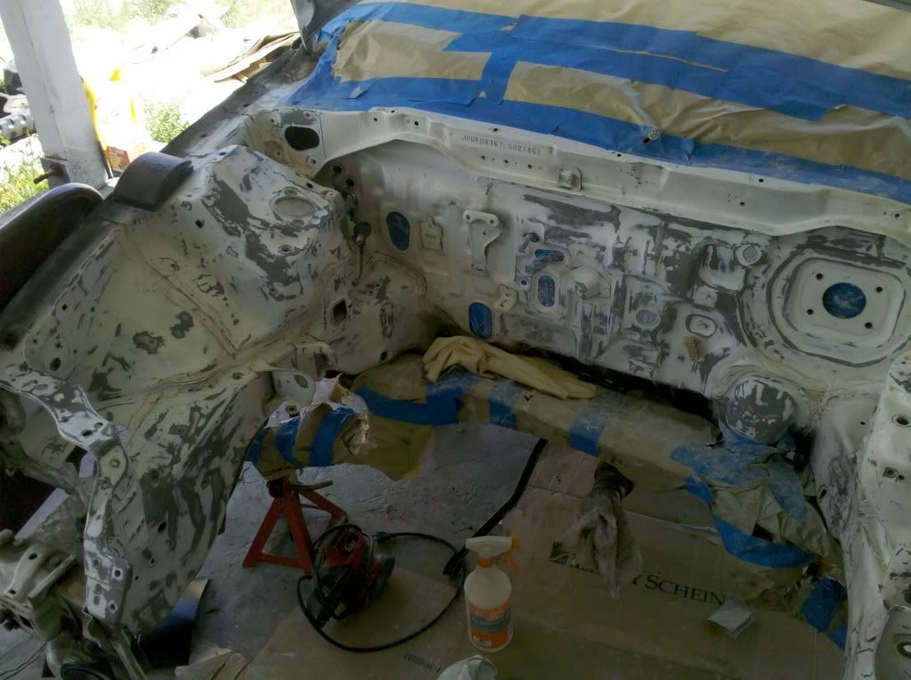 rattle can paint engine bay Honda CRX Forum