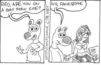 Here, Wolf: Gay Facebook Porn