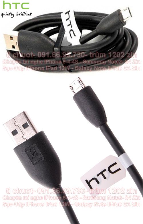 Sạc HTC One zin 1A- Cáp USB HTC One zin - Tai nghe HTC One zin- Cách Phân biệt zin-lô