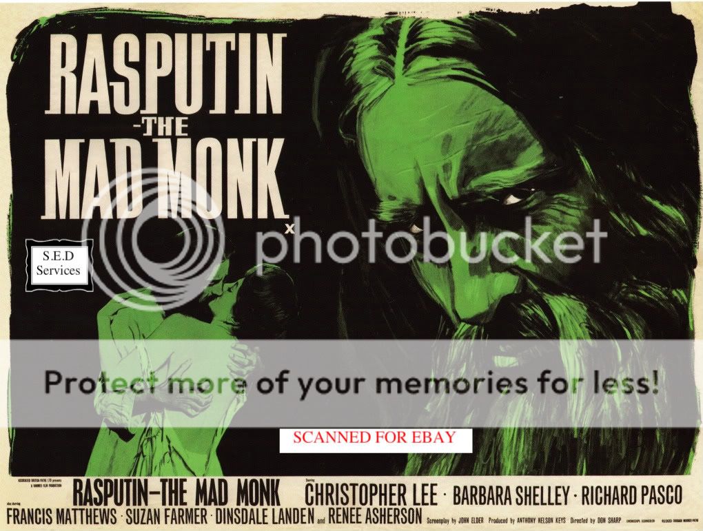 Rasputin the Mad Monk - Hammer Horror - Christopher Lee | eBay