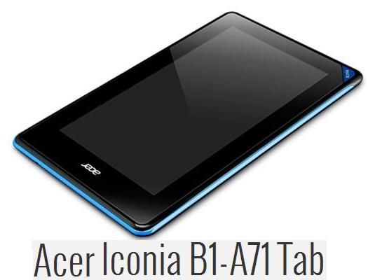 New Acer Iconia Tab B1 A71 Wi Fi 7" Android OS Dual Core Tablet Black