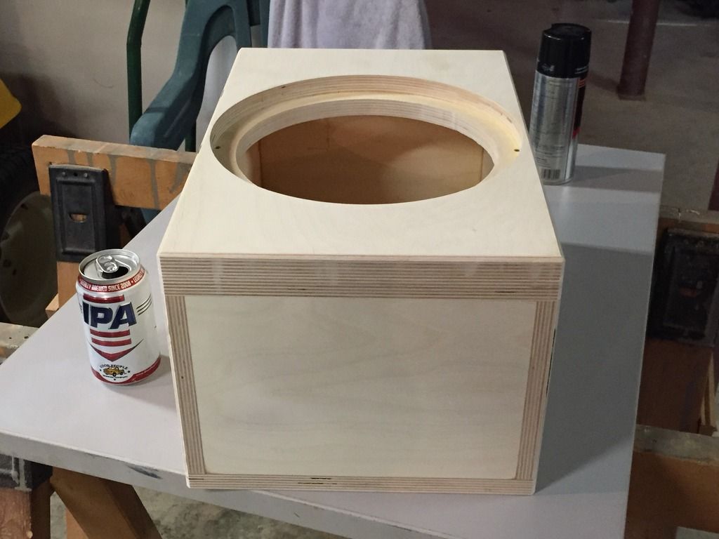 custom birch subwoofer box