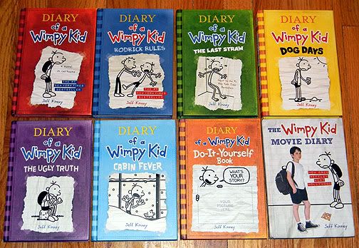 8 Diary of A Wimpy Kid Hardcover Book Lot Jeff Kinney Excellent Condition