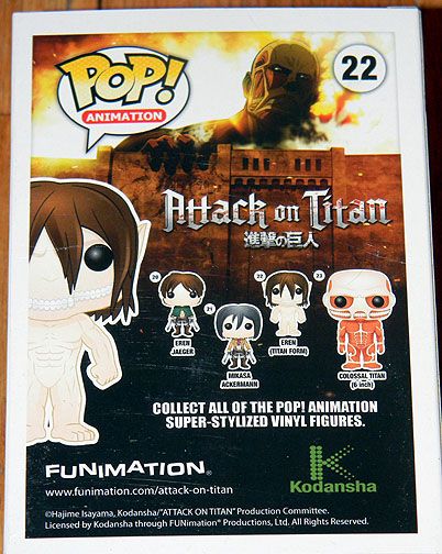 NEW~ COMPLETE FUNKO POP SET~ Attack on Titan AOT~ HOT TOPIC EXCLUSIVE ...