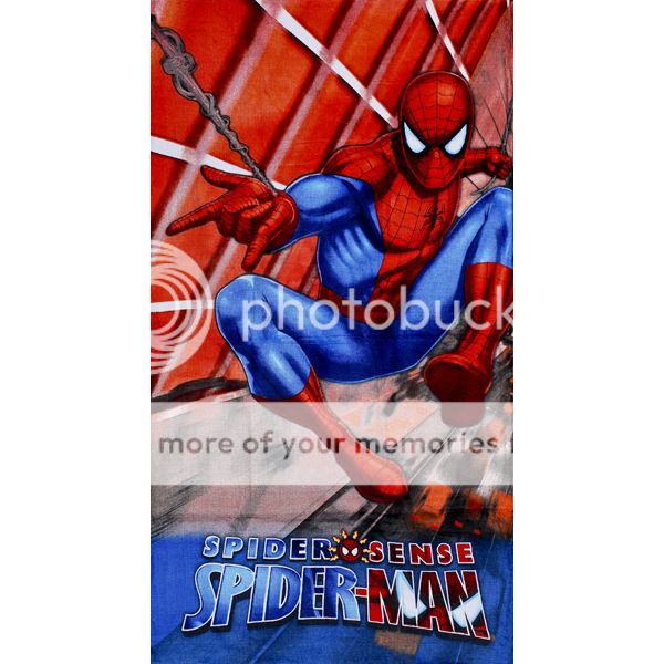 CHv195 Spiderman Red Beach Bath Towel  